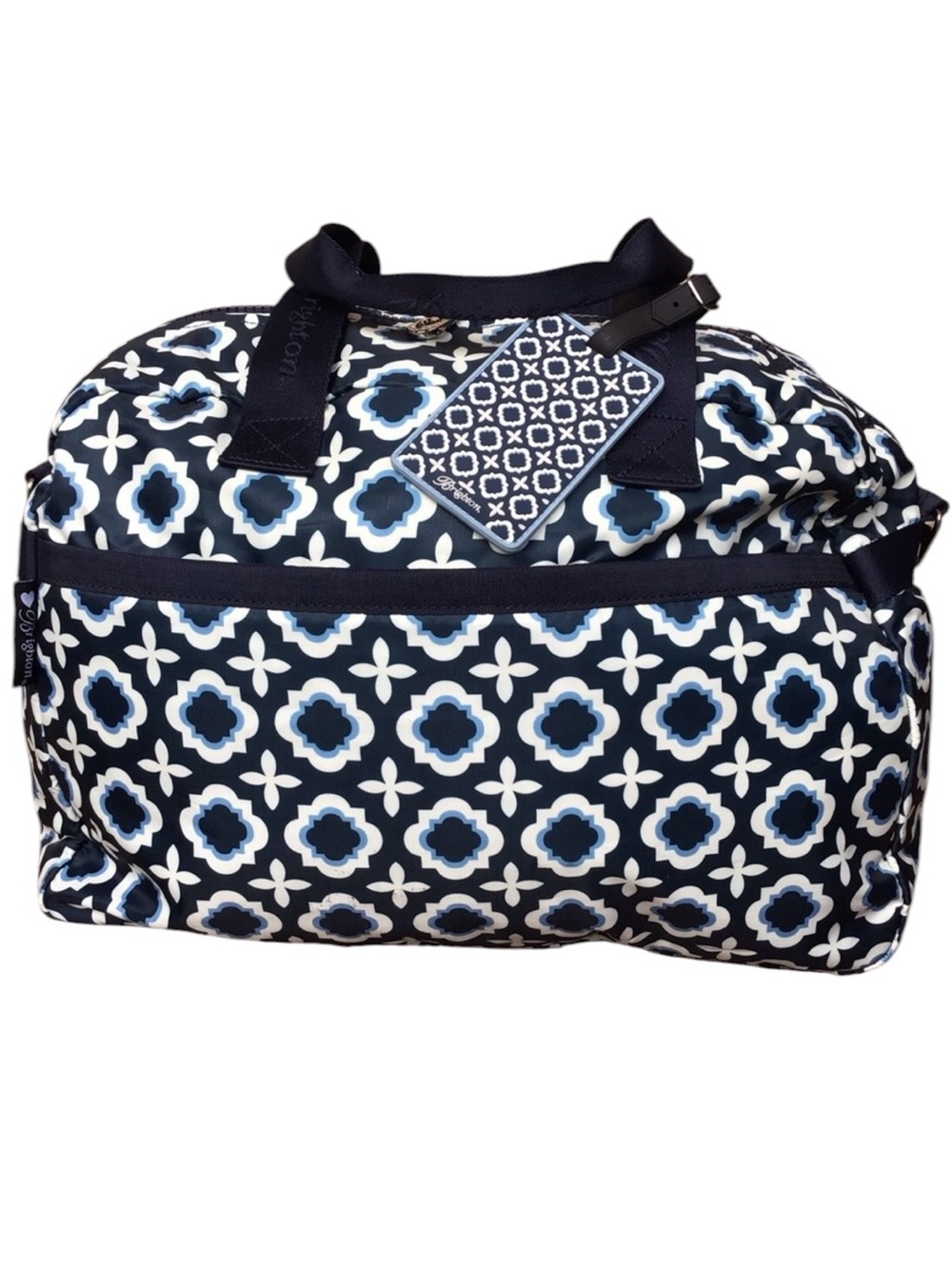 Brighton Blue White Nylon Tote - Picture 2 of 11